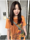 顔周りレイヤー/ロング/自由ヶ丘