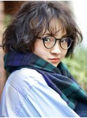 外国人風くせ毛パーマ×大人のミディアム　　３０代４０代５０代