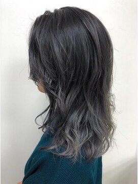 美容室ヒラトヤ 都南店 20代30代40代大人可愛いゆるふわグラデーションカラーグレージュ