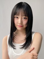 エトラ 渋谷店(etora) 小顔前髪 レイヤーカット デザインカラー フェイスフレーミング"