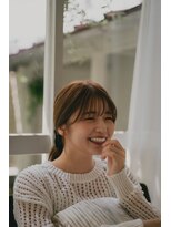 ノーナ(Nona)&nbsp;【Nona八戸ノ里】くくっても自然で可愛い♪韓国風顔周りカット