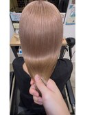 透け感ベージュ×髪質改善トリートメント