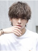 メンズマッシュツイストスパイラルシャドウパーマ