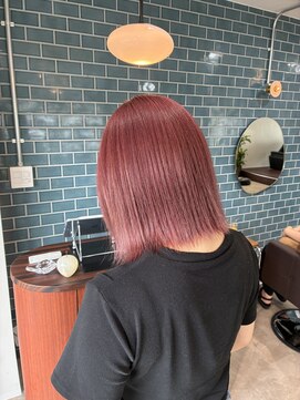 ブリーチ+ペールピンク