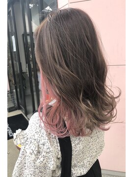 ラックセカンドスペース(LUCK 2nd SPACE) インナーカラー/ピンク/八千代台/勝田台/ブリーチ/ケアブリーチ