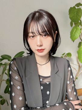 ジーナ 渋谷神南(Zina) 《透明感グレージュ×ふんわり動くレイヤー bob》