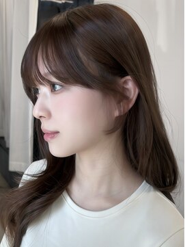 アイシー 表参道(ICY) 顔周りカット/ワンホンレイヤー/ウォームベージュ