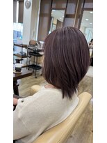ジッピー ヘアーコレクション&nbsp;ボブレイヤー レイヤーカット 白髪ぼかしカラー ハイライト