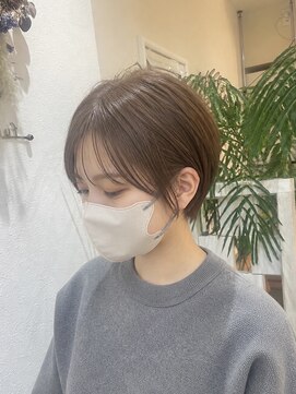 フゥカ 類家店(fuka) 青森八戸マロンベージュ丸みショート20代30代40代