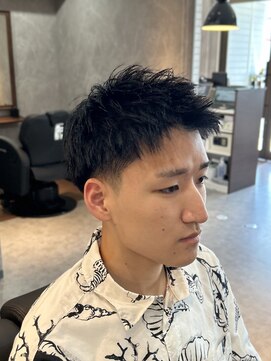 ザ クラン バイ ヘッドライト 仙台長町店(THE CLAN by HEADLIGHT) 【メンズ短髪お勧め】スパイキーショート×2ブロック×無造作