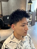 ザ クラン バイ ヘッドライト 仙台長町店(THE CLAN by HEADLIGHT) 【メンズ短髪お勧め】スパイキーショート×2ブロック×無造作
