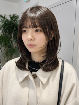 フォト イケブクロ(foto IKEBUKURO) 結べるミディアムレイヤー/顔まわりカット/大人ミディアム