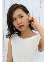 スパーク ヘアアンドフェイス(Spark HAIR&FACE)&nbsp;切りっぱロブ×サファイアハイライト！Spark[柳澤　陽光]