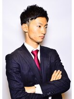 ワンワンオー バーバーショップ 博多店(@110 BARBER SHOP) 刈り上げ ビジカジツーブロック