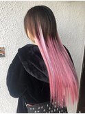 FLASH　PINK！！　【編み込みエクステ】