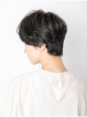 黒髪/ボブルフ/ネビージュ/小顔/ワンレン/銀座
