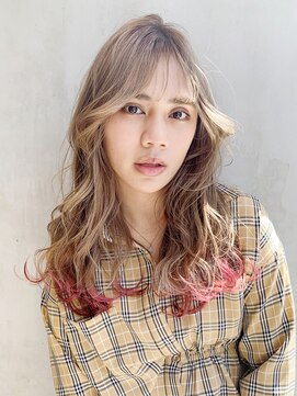 アルバム 銀座(ALBUM GINZA) ゆるふわナチュラルロング_フリンジウェーブ_77706