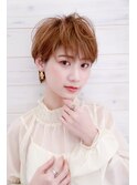 [OCEAN Hair&Life藤原純] ふんわりショート×ハイトーンカラー☆