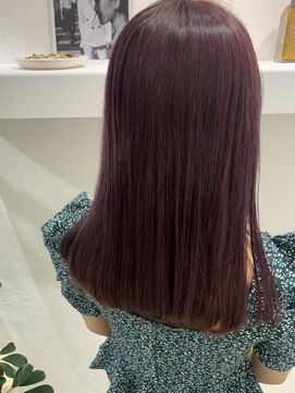 ビューバイネオリーブ 用賀店(Beau'r by neolive) ミニウルフテラコッタインナーカラー韓国マッシュくすみブルー