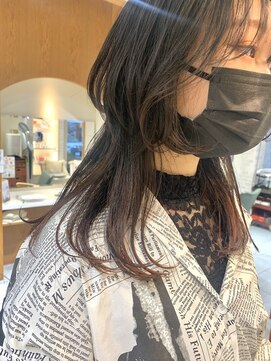 ネオリーブカフ 鶴ヶ峰店(Neolive caff) ロングウルフ レイヤースタイル!