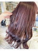 【Miyuki】ブリーチなしでつくる艶髪ピンクブラウンベージュ