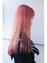 デビュー ヘアーメイク&nbsp;ロング　ピンクカラー