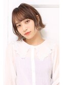 大人可愛い20代30代40代小顔ショコラベージュ ショートA2