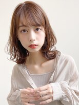トゥーナ 表参道(tona) 小顔カット・外ハネボブ・くびれヘア・ペールベージュ