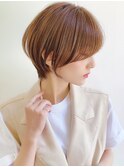 【銀座◇成田】イメチェンショートチェリーブラウンくびれ小顔