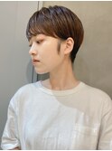 前髪ピンクベージュマチルダボブ【錦糸町/ショート】