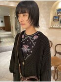 ボブレイヤー・ウルフボブ・大人ボブ・暗髪・銀座京橋20代30代