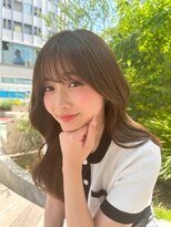 シーシンジュク 新宿南口(Sea shinjuku)&nbsp;ブリーチ無しグレージュ×顔まわりレイヤーカット髪質改善/新宿