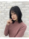 ナチュラル 外ハネ アッシュ