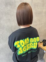 リズム バイ リンクス(Re:ism by Links)&nbsp;切りっぱなしボブ×ブリーチなしベージュ