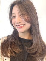 ヒョンミョン ライズバイレボ 取手店(hyon myon/RISE by REVO)&nbsp;レイヤーカット/デザインカラー/オリーブベージュ[取手/取手駅]