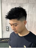 爽やか黒髪短髪フェード[相模大野/メンズ/町田］