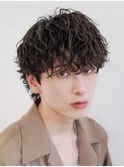 メンズウルフカット緩めツイストスパイラルパーマ茅ヶ崎
