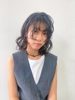 アオ(AO。)&nbsp;ミディアムレイヤー/顔まわりレイヤー/ニュアンスパーマ