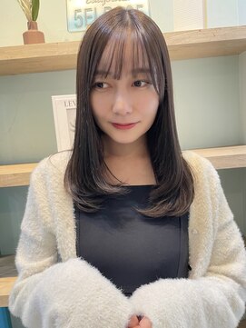 ヘアーメイクオズ(hair make O/S) 《kaito》フェイスレイヤー／顔周りカット／ラテカラー