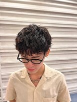 ナンバー エミライ 溝の口(N° emirai) 爽やかツーブロック刈り上げ束感アップバング