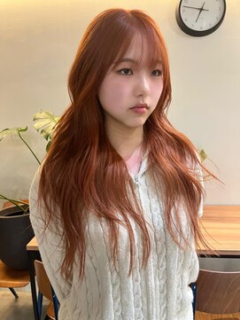 ナループロア ルームー(Nalu pu loa ROOMOO) レイヤーカット/暖色カラー/オレンジブラウン