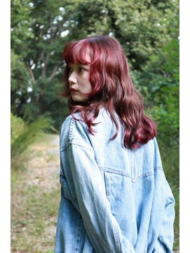 オーイット(ooit) *深み赤カラー×ニュアンスカット*