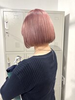 ラニヘアサロン(lani hair salon)&nbsp;ピンクベージュ/ボブ/暖色カラー/ピンクカラー/ミルクティー
