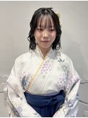 卒業式ヘアセット袴ヘアアレンジ