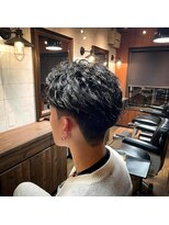 ジョイボックス 東三国店(JOYBOX)&nbsp;フェザ―ショートパーマ×似合わせ刈り上げ