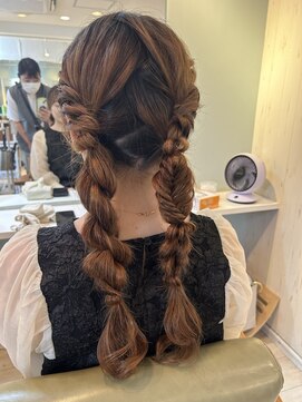 アイビス(AIBIZ) ツイン編み下ろし