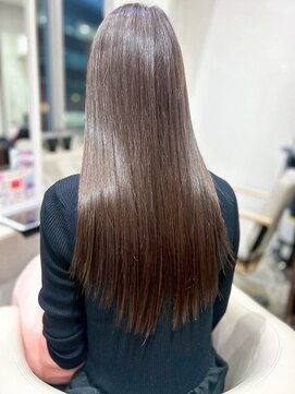 ミシェリー 新宿店(misherry) 大人っぽサラ艶美髪透明感ブラウンカラー/ロングストレート