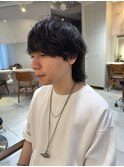 横浜★ウルフカットのナチュラルパーマ