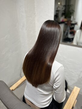 エス 大阪梅田店(es) 髪質改善縮毛矯正/似合わせカット【ロング】