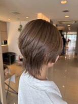 フェイス 大船(FACE) ショートウルフ×ミルクティーベージュ/Kurumi【大船】